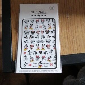 Mickey and Minnie nail stickers